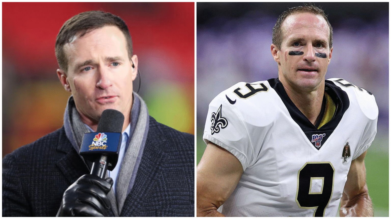 Drew Brees Makes His NBC Debut, Internet Amazed by His New Hair